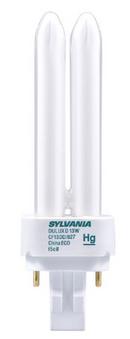 Sylvania White T4 Compact Fluorescent Light Bulb with GX23-2 Base 