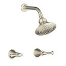 10 gpm Bath and Shower Trim Kit with Double Lever Handle in Vibrant Brushed Nickel
