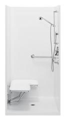 Aquatic White 38-1/4 x 38 x 77 in. Alcove Shower Unit 
