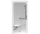 Aquatic White 36 x 36 in. ADA Shower with Right Hand Seat 