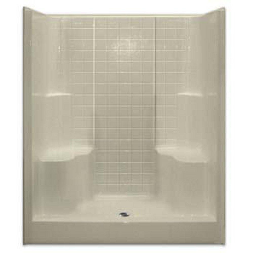 Aquarius Industries White 36 x 60 x 75 in. Alcove Shower Unit 
