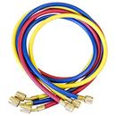 1/4 in. x 1/4 in. Secure Seal 60 in. Hose Set - B/Y/R