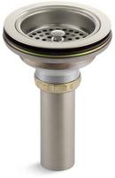 Brass Basket Strainer with Tailpiece in Vibrant® Polished Nickel