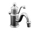 1-Hole Deckmount Lavatory Faucet with Single Lever Handle in Vibrant Brushed Nickel