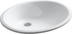 21-1/4 in. Undermount Oval Vitreous China Bathroom Sink in White