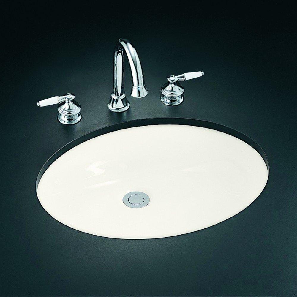 KOHLER Biscuit 1-Bowl Vitreous China Undermount Lavatory Sink 