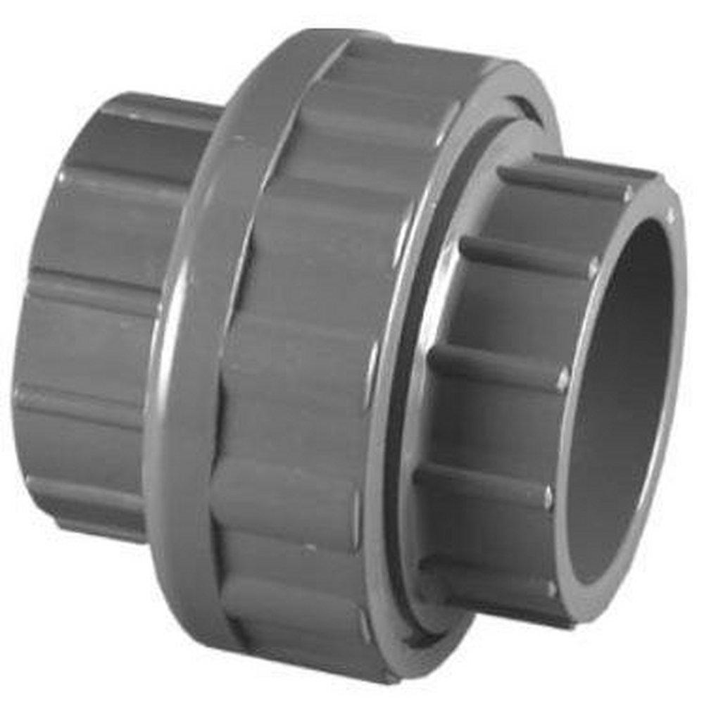 Grey PVC Schedule 80 Union with Viton O-Ring 