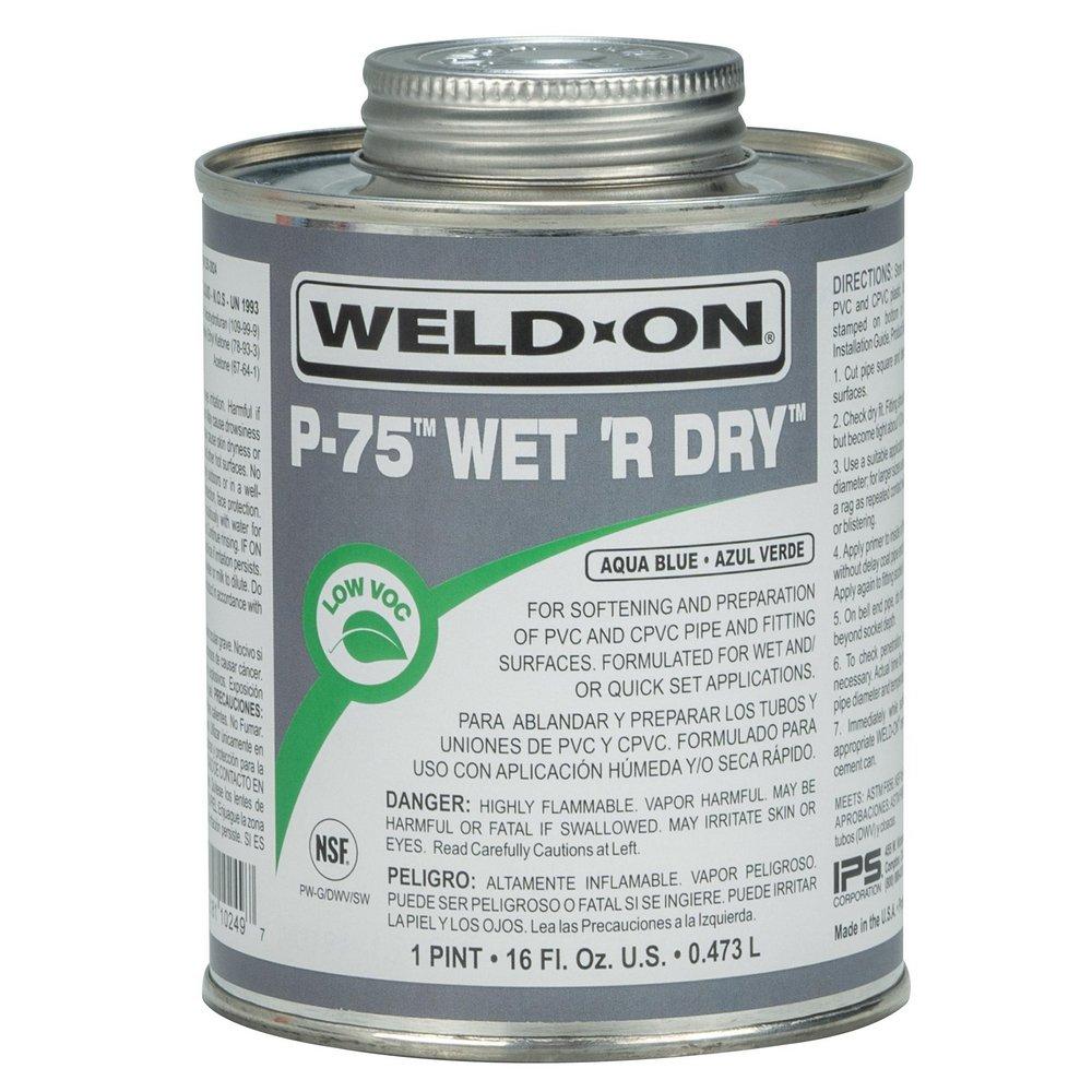 Weld-On&reg; CPVC and PVC Pipe Aqua Blue Primer 