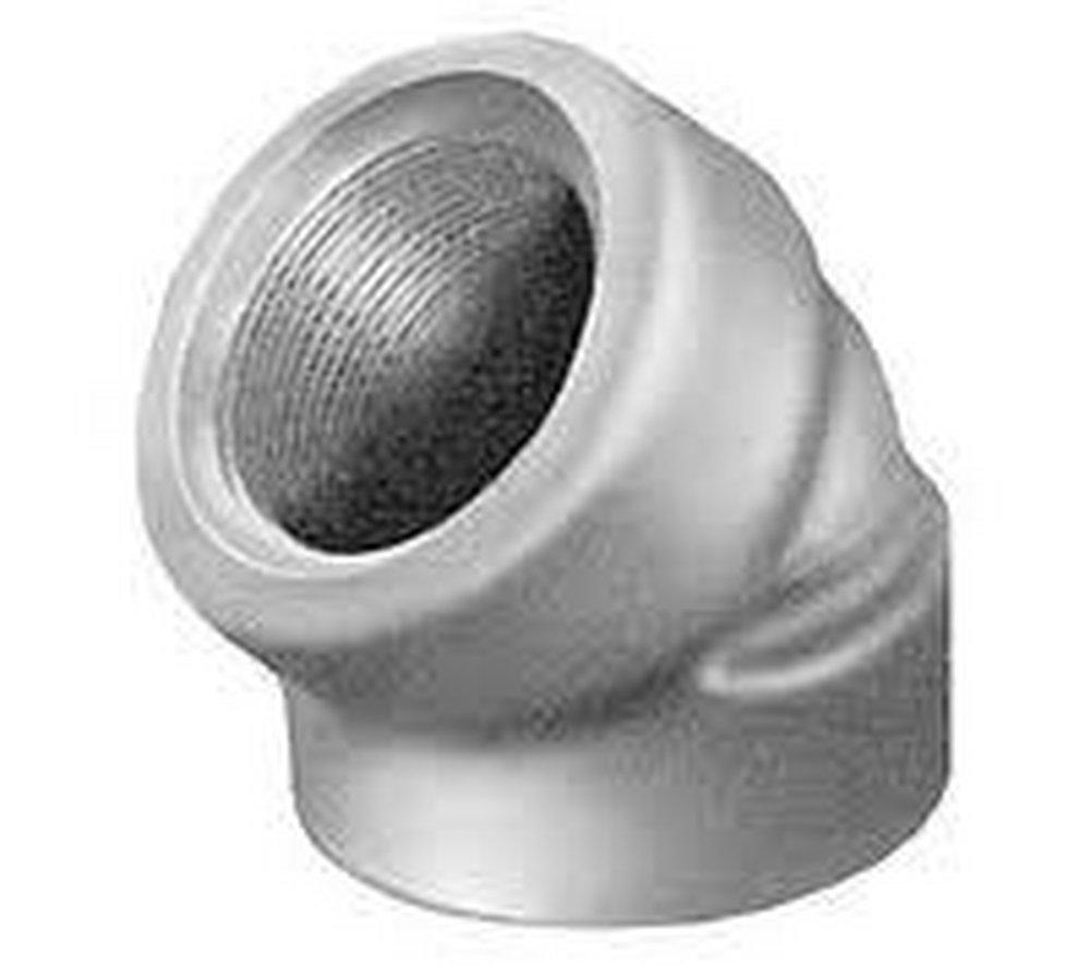 2 in. 150# SS 316 Threaded 45 Elbow SP114 Stainless Steel 