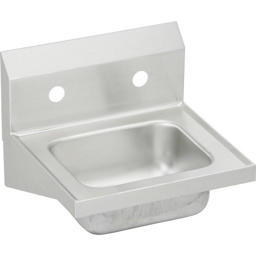 Elkay Buffed Satin 17 x 16 in. Stainless Steel Hand Wash Sink Only 