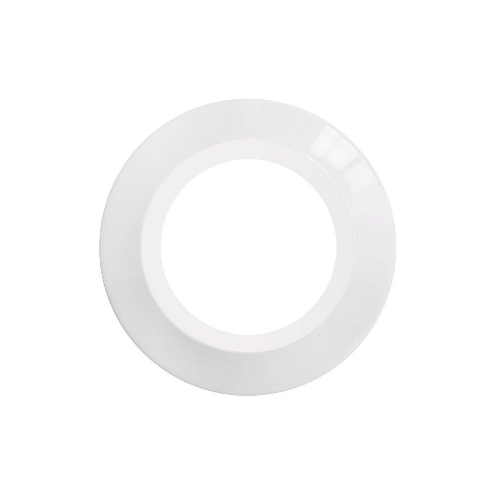 Jones Stephens White 1-1/2 in. Polyethylene Shallow Flange Box Escutcheon 