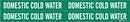 Brady Worldwide Green/White 1-1/8 x 7 in. Vinyl Domestic Cold Water Pipe Marker in Green|White 