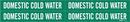 Brady Worldwide Green 1-1/8 x 7 in. Vinyl Domestic Cold Water Pipe Marker in Green|White 