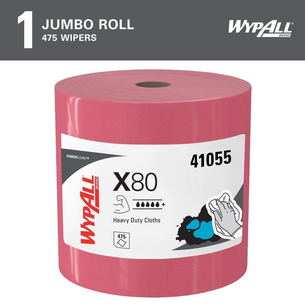 WypAll&reg; Red 13-2/5 in. Jumbo Roll Towel in Red 