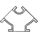 Flanged Bituminous Tar Ductile Iron C110 Full Body True Wye 
