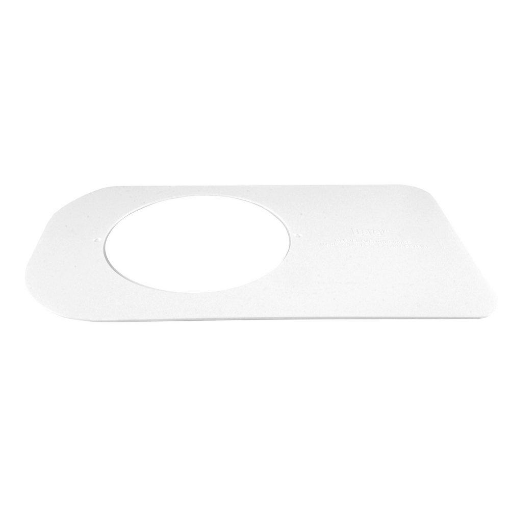 Oatey&reg; White Square Closet Base Plate 