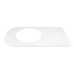 Square Closet Base Plate in White
