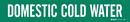Brady Worldwide Green 2-1/4 x 14 in. Vinyl Domestic Cold Water Pipe Marker in Green|White 