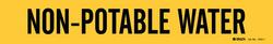 Pipe Marker Non-Potable Water in Yellow