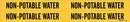Brady Worldwide Black Vinyl Non-Potable Water Pipe Marker 