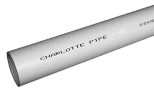 White 4 in. Schedule 40 PVC Drainage Pipe in White 