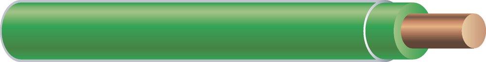 Southwire&reg; Green 12 ga Solid Copper THHN Wire 