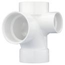 3 in. PVC DWV Sanitary Tee with 2 in. Right & Left Side Inlets