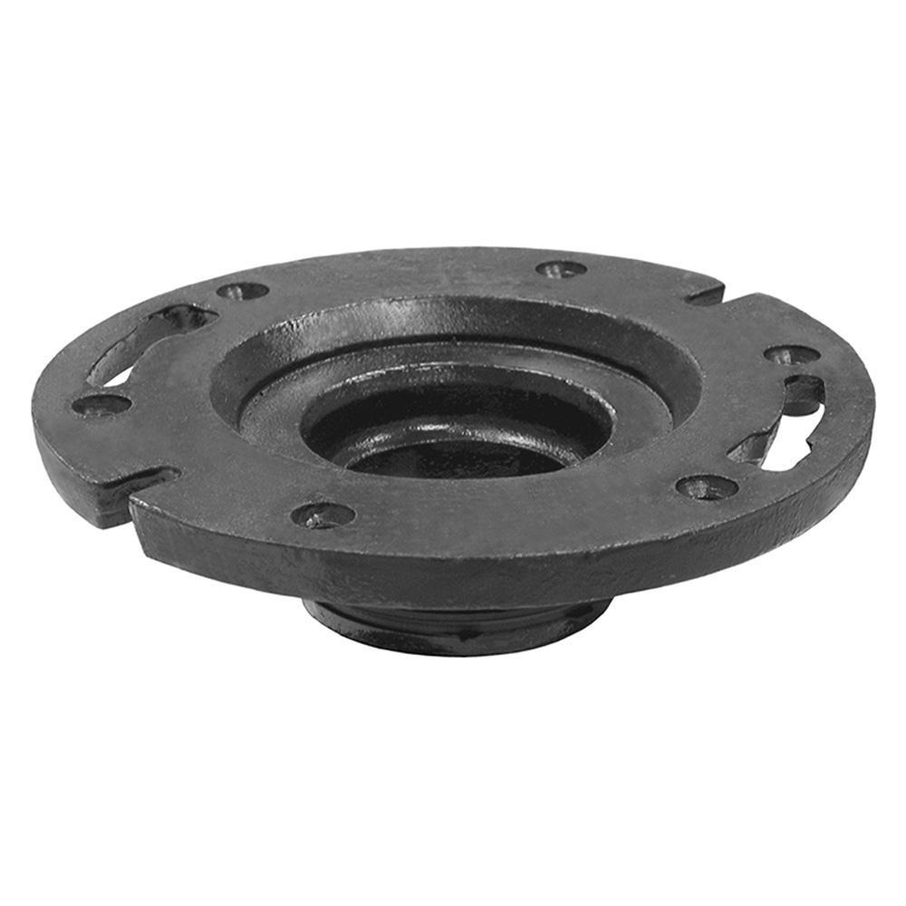 Jones Stephens Black Cast Iron Closet Flange 