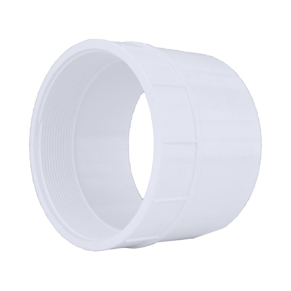 White PVC DWV Female Adapter 