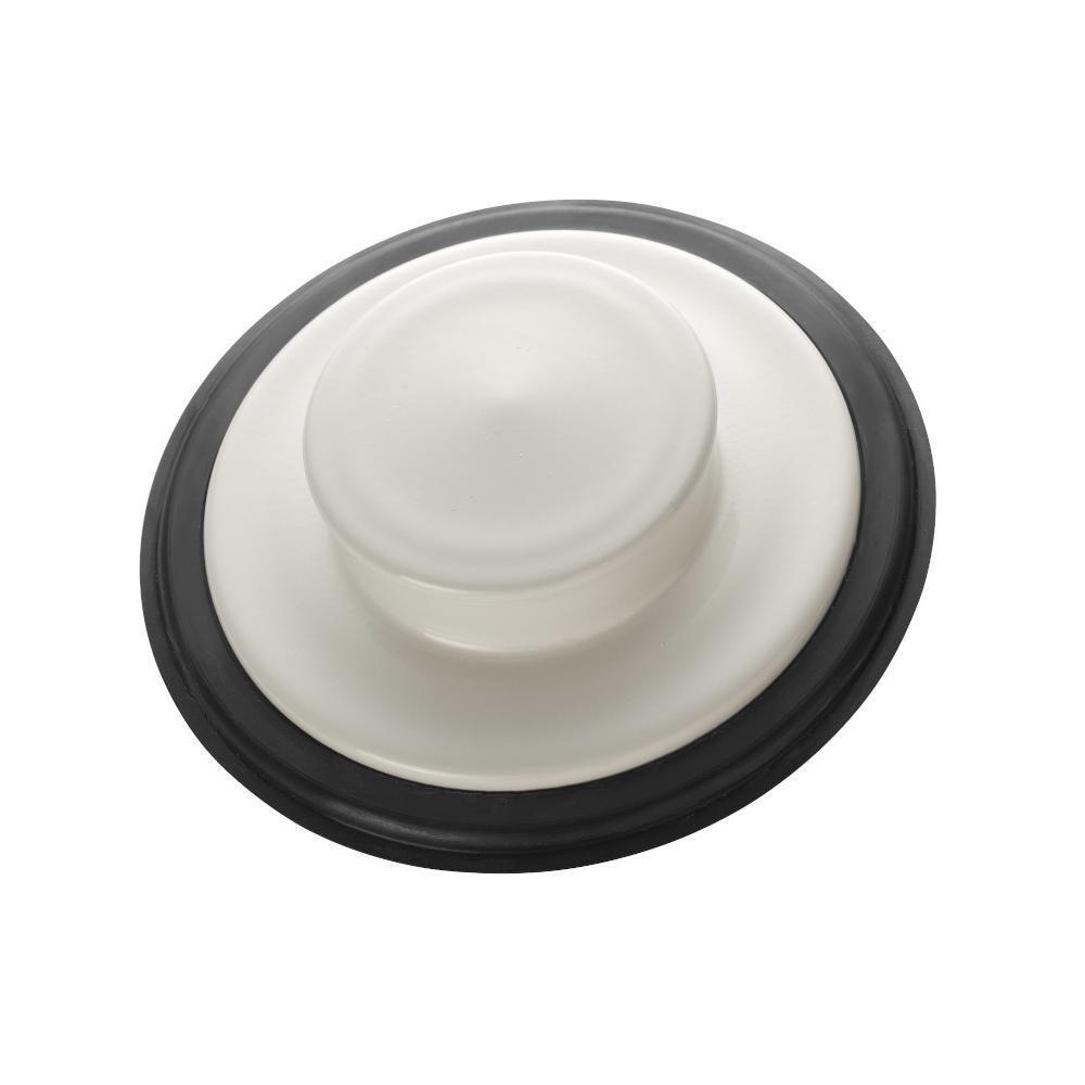 InSinkErator&reg; White Stainless Steel Stopper 