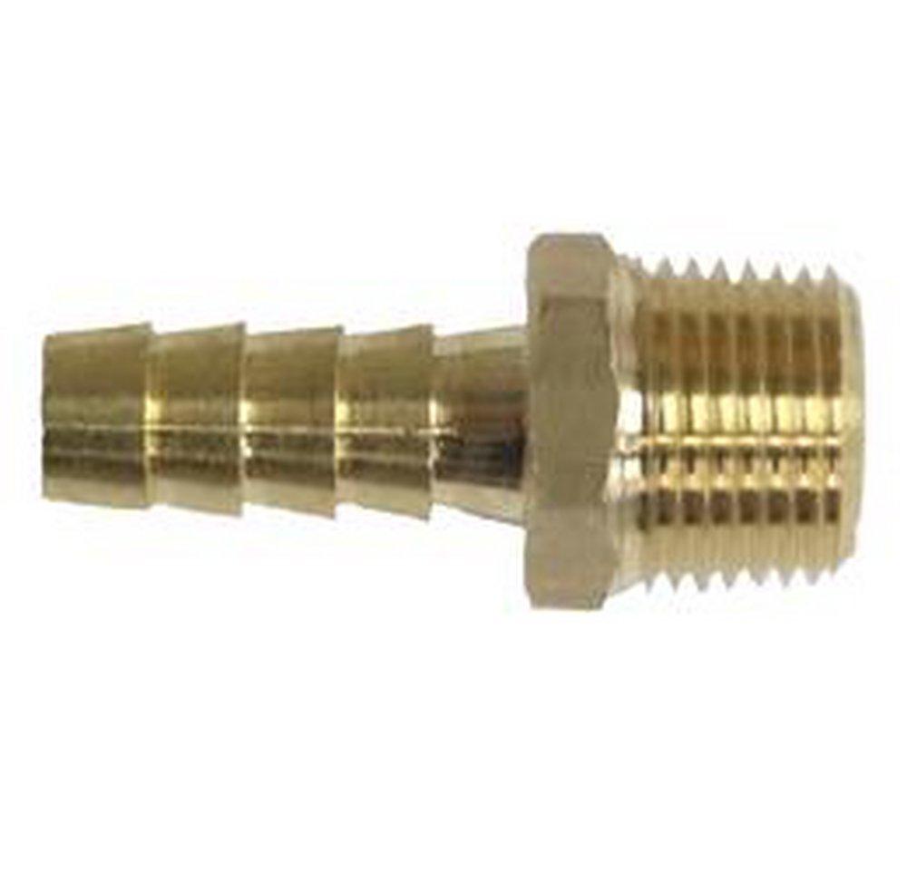 Couplings Company Barbed x MPT Yellow Brass Adapter 
