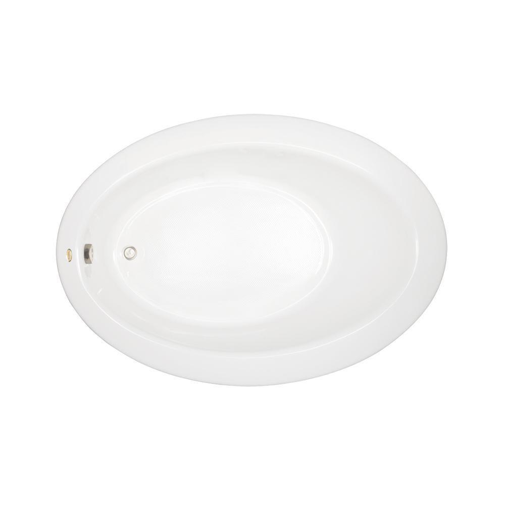 JACUZZI&reg; White 62 x 43 in. Soaker Drop-In Bathtub with End Drain 