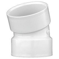 3 in. Hub Straight and DWV Schedule 30 PVC 22-1/2 Degree Elbow