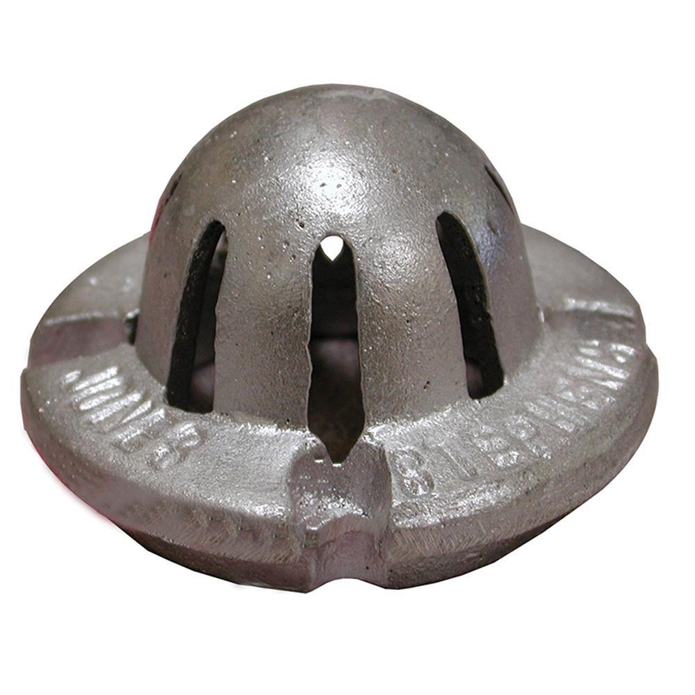 Jones Stephens Silver 4 in. Dome for Cast Iron Sinks for S49 and S59 Series Floor Sinks 