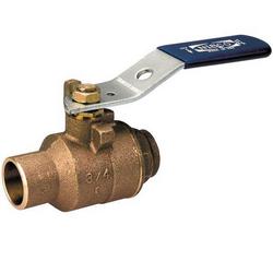 1-1/4 in. DZR Bronze Conventional Port Solder 600# Ball Valve