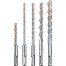 DEWALT Black 1/4 in, 3/16 in, 3/8 in, 1/2 in. SDS-Plus Masonry 5 Piece 