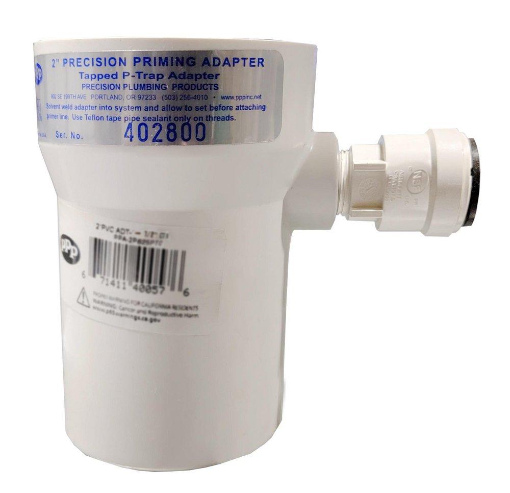 Precision Plumbing Products Tube x FPT Plastic Adapter in White 