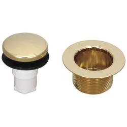 Brass Toe-Tap Drain in Polished Brass