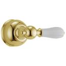Porcelain Handle Kit in Brilliance Polished Brass