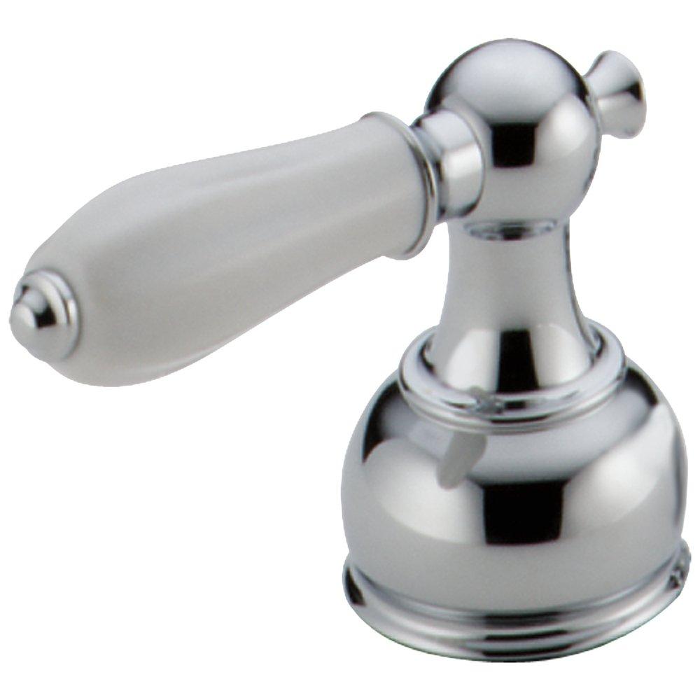 Delta Faucet Chrome 7-1/10 in. Porcelain Handle Kit 