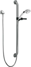 Delta Faucet Brilliance&reg; Stainless/White Dual Function Hand Shower 