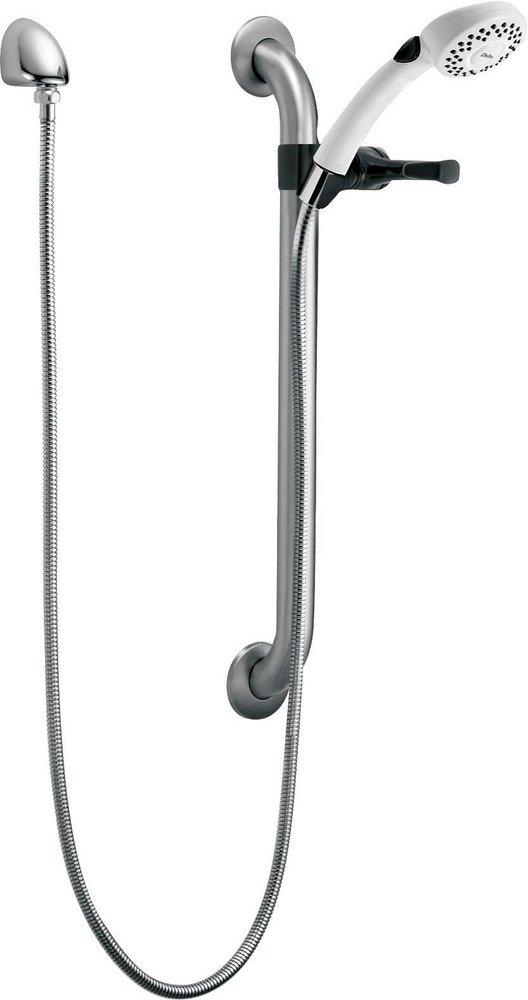 Delta Faucet Stainless/White Dual Function Hand Shower 