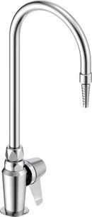 Delta Faucet Chrome 1-Hole Deckmount Laboratory Faucet with Cold Water Index and Single Lever Blade Handle 