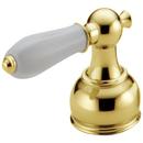 Handle Kit with White Accent in Brilliance Polished Brass