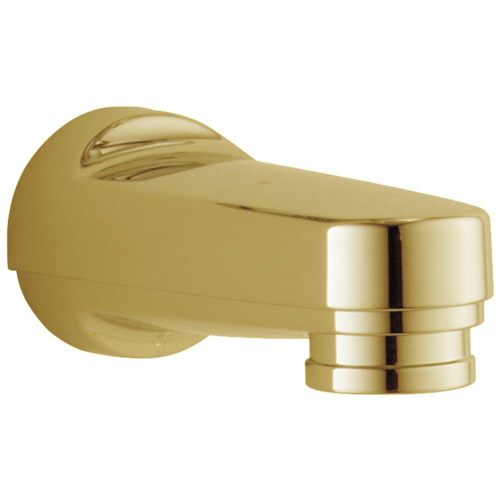 Delta Faucet Brilliance&reg; Polished Brass 1/2 x 6-1/8 in. IPS Plastic Diverter Tub Spout 