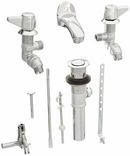 Central Brass Polished Chrome Two Handle Wall Mount Bathroom Sink Faucet 