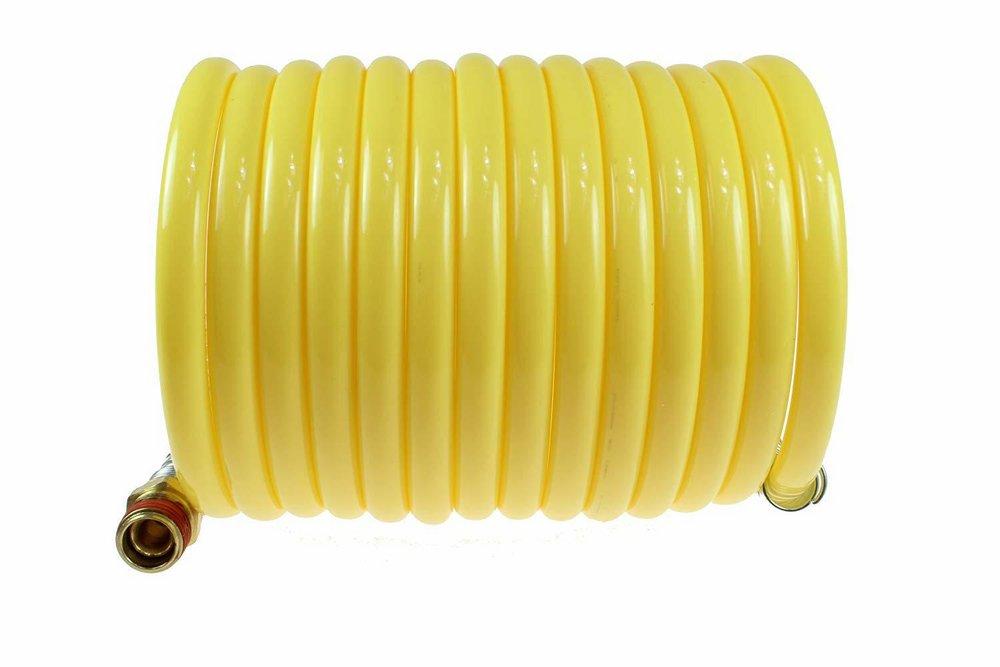 Coilhose Pneumatics Yellow 1/4 X 50 FT NPT Nylon COIL HOSE 