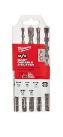 3/16 in x 4-1/2 in, 1/4 in x 6 in, 5/16 in x 6 in, 3/8 in x 6 in, 1/2 in x 6 in. x 3/16 in, 1/4 in, 5/16 in, 3/8 in, 7/16 in, 1/2 in. x 1/2 in. SDS Masonry 5 Piece