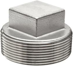 3/8 in. MNPT 1000# 304 and 304L Stainless Steel Square Head Plug
