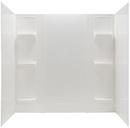 72 x 58 in. Tub & Shower Wall  in White